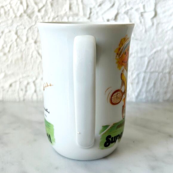 Suzy's Zoo Super Sport Tennis Duck Vintage 1970s Coffee Tea Cup Suzy Spafford - Picture 4 of 6